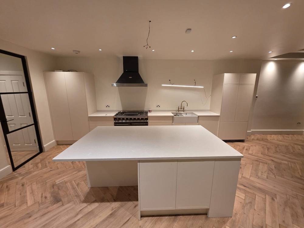 Kitchen cabinets painted by Magic Finish